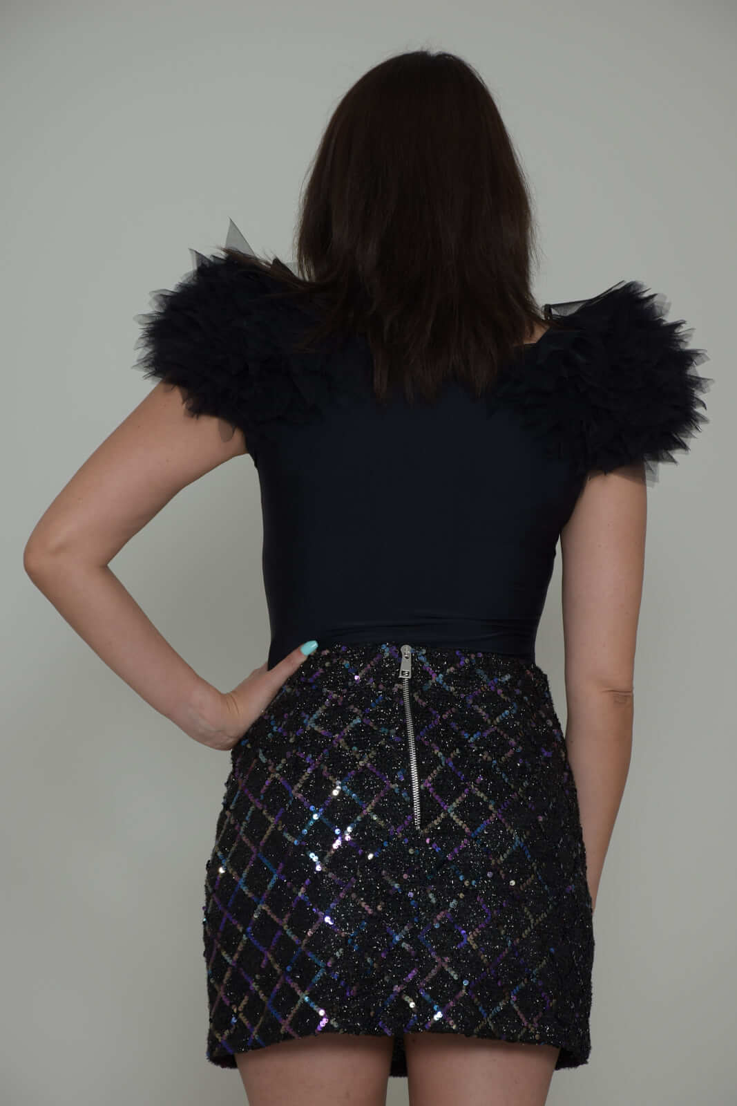 Revise Body Women with pom poms on the shoulders