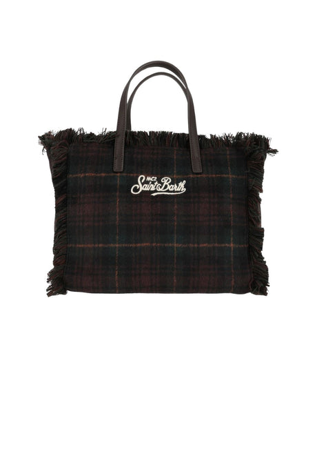 MC2 Saint Barth Borsa Donna Vanity Wool Tartan