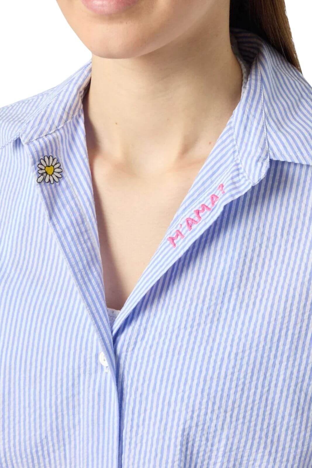 MC2 Saint Barth Camicia Donna Cristal Seersucker Stripes