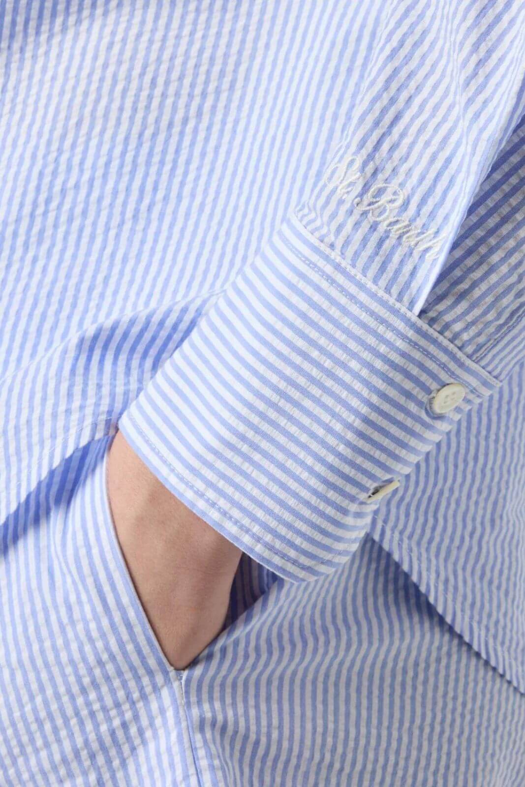 MC2 Saint Barth Camicia Donna Cristal Seersucker Stripes