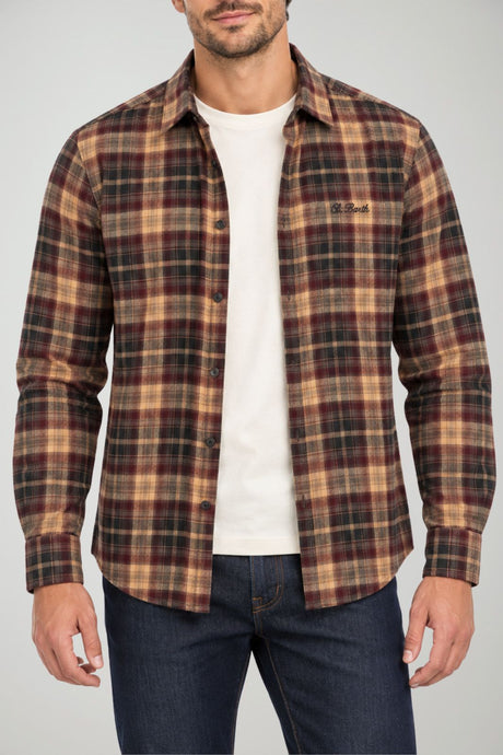 MC2 Saint Barth Camicia Uomo Seefeld Flannel Apres Ski