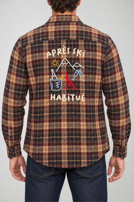MC2 Saint Barth Camicia Uomo Seefeld Flannel Apres Ski