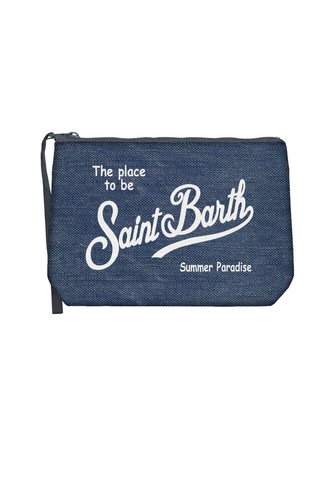MC2 Saint Barth Pochette Aline Linen Tinta Unita