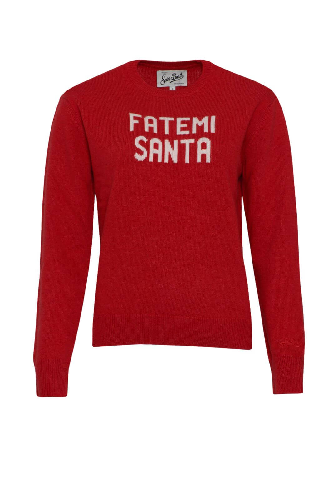 Maglia MC2 Saint Barth da donna a girocollo con lettering fronte