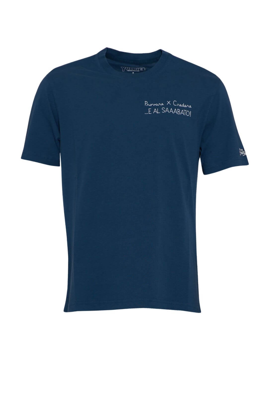 T shirt da uomo MC2 Saint Barth a maniche corte con lettering fronte