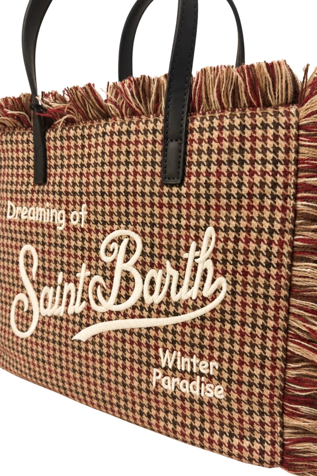 MC2 Saint Barth Borsa Donna Colette Wool Pied de Poule