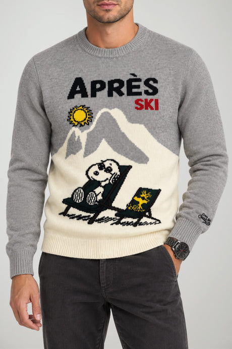 MC2 Saint Barth Maglia Uomo Apres Ski Snoopy
