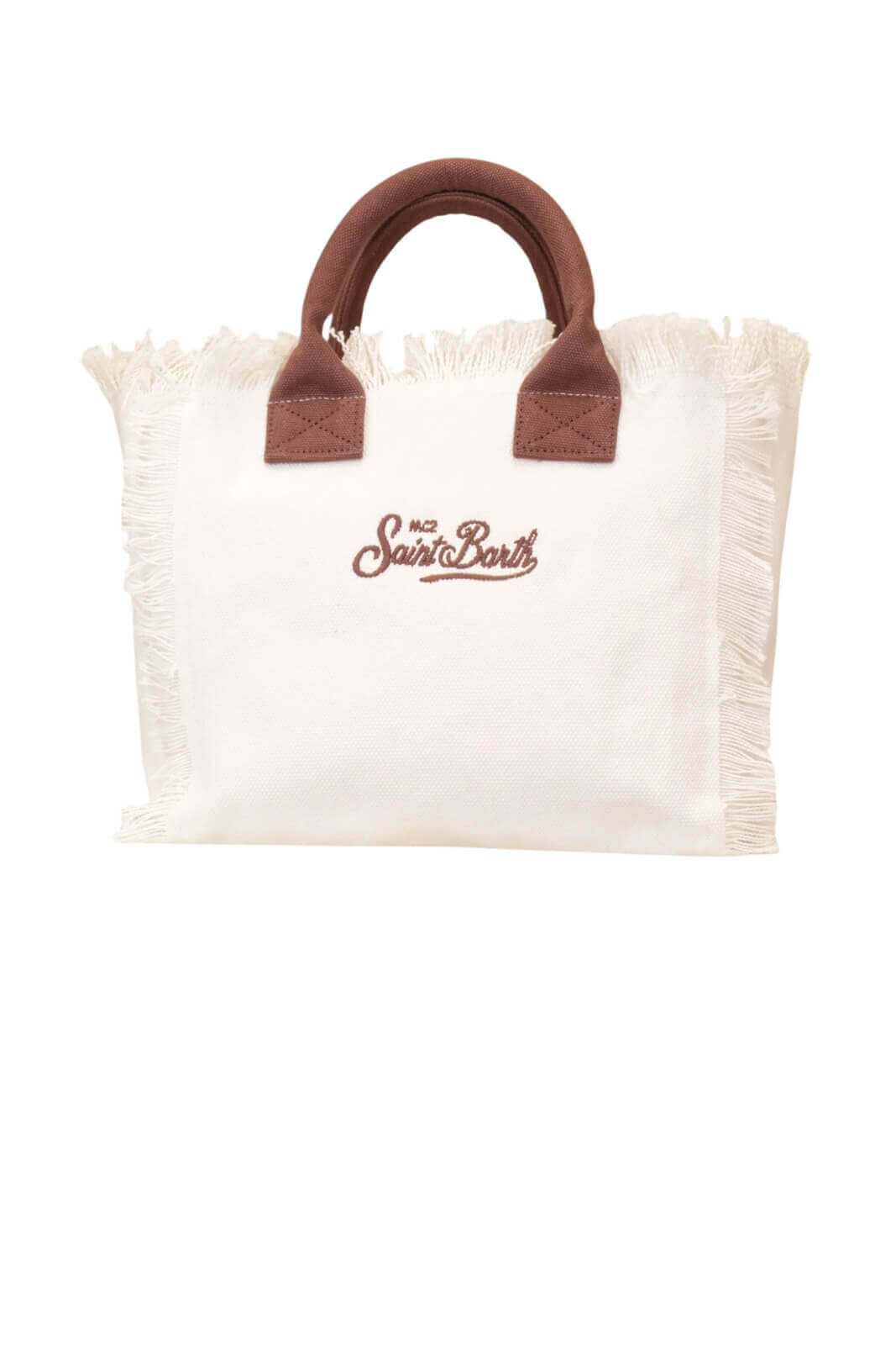 Borsa da donna in canvas MC2 Saint Barth con patch animalier