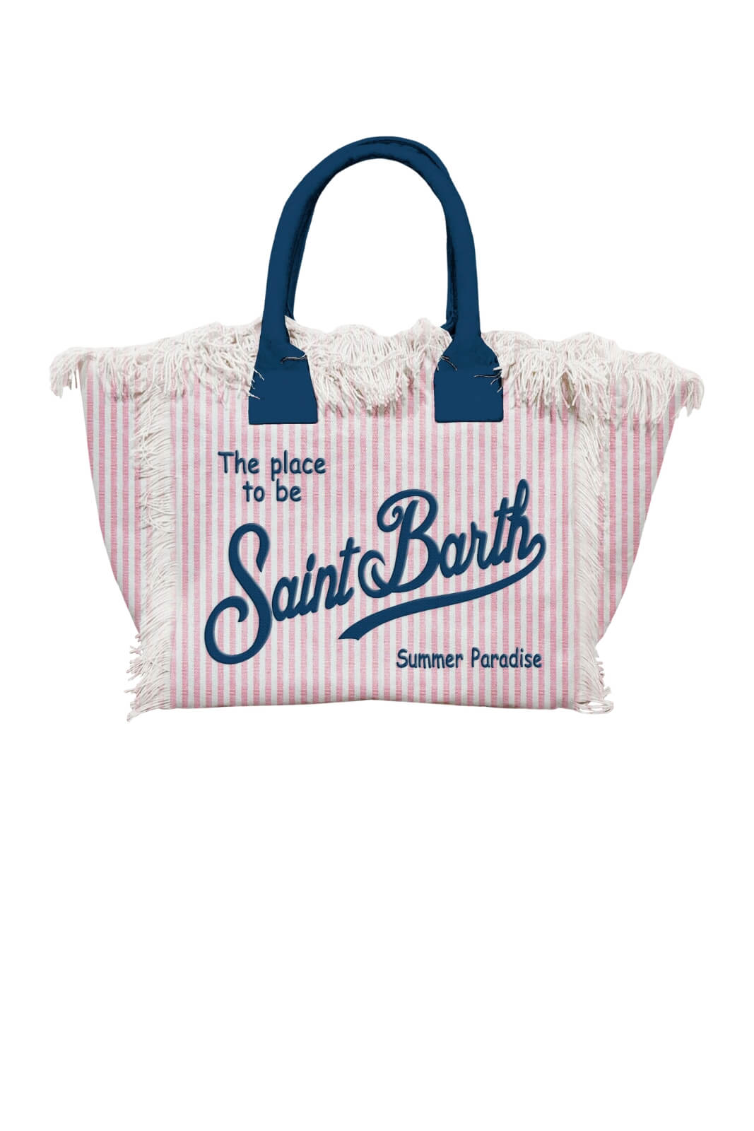 Borsa da donna MC2 Saint Barth in canvas a righe