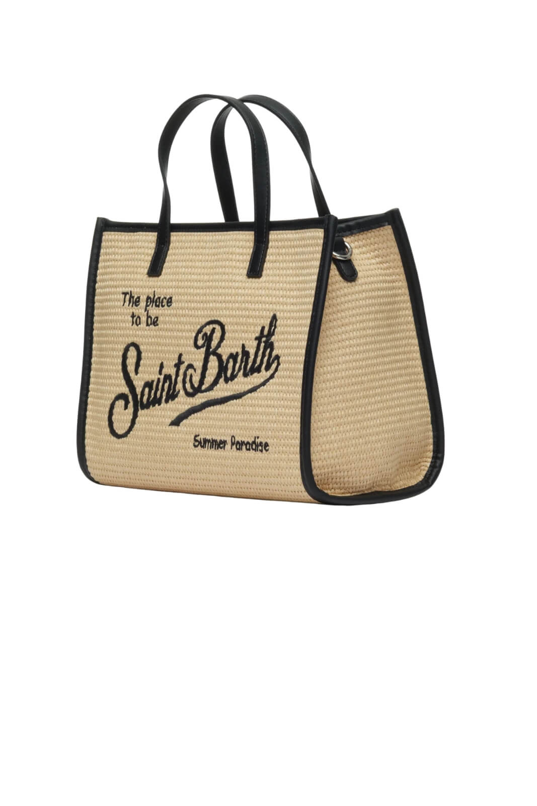Borsa da donna media MC2 Saint Barth in paglia con manici