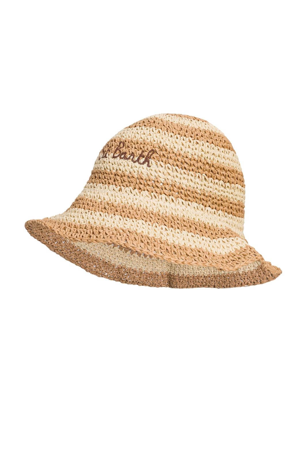 Cappello da donna MC2 Saint Barth in rafia a righe