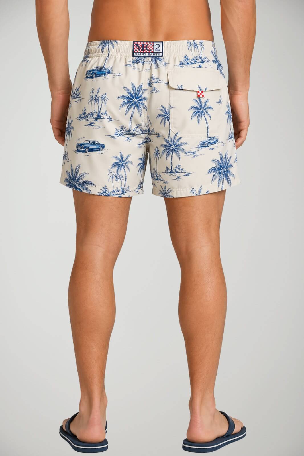 Costume da uomo boxer MC2 Saint Barth con stampa e coulisse