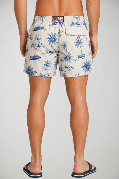 Costume da uomo boxer MC2 Saint Barth con stampa e coulisse