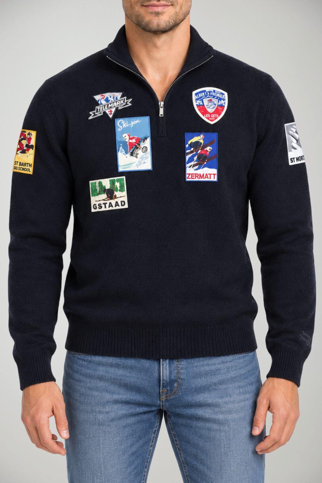 MC2 Saint Barth Maglia Uomo Buck Ski Patch