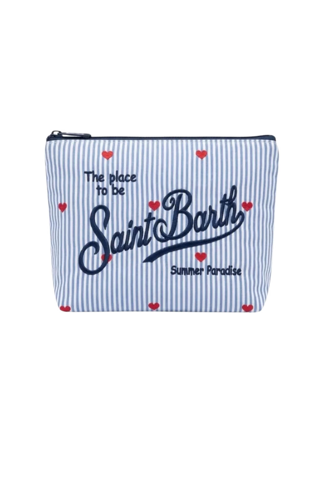Pochette da donna MC2 Saint Barth a righe con cuori