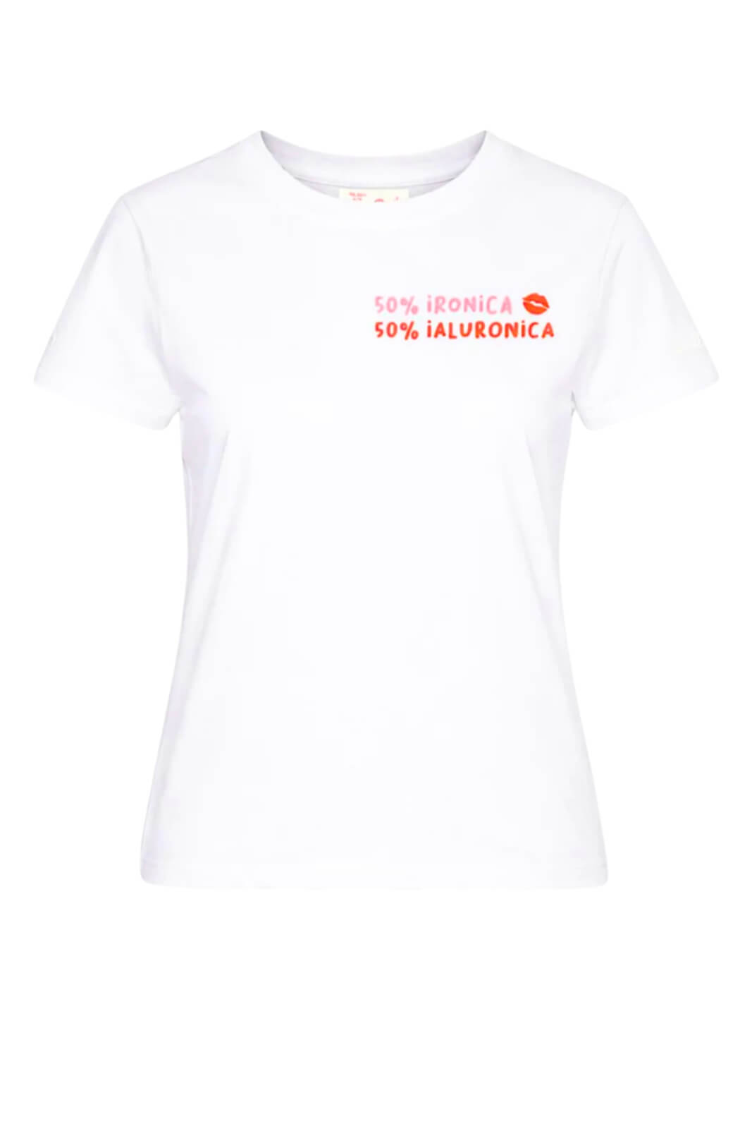 T-shirt da donna MC2 Saint Barth a manica corte con scritta colorata