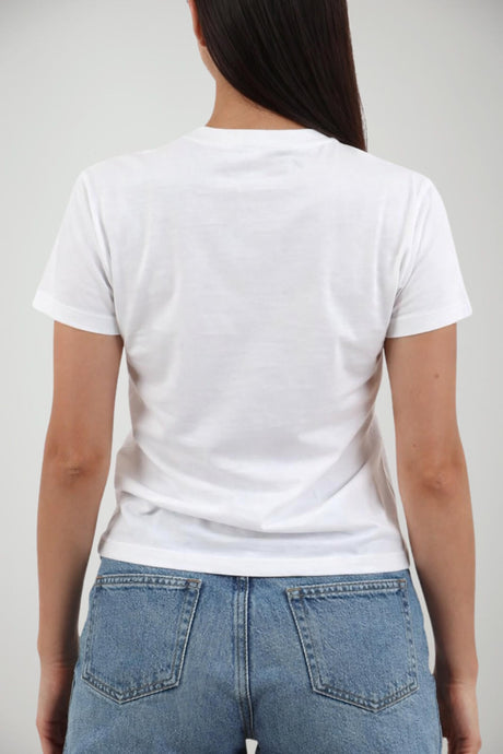 T-shirt da donna MC2 Saint Barth a manica corte con scritta colorata