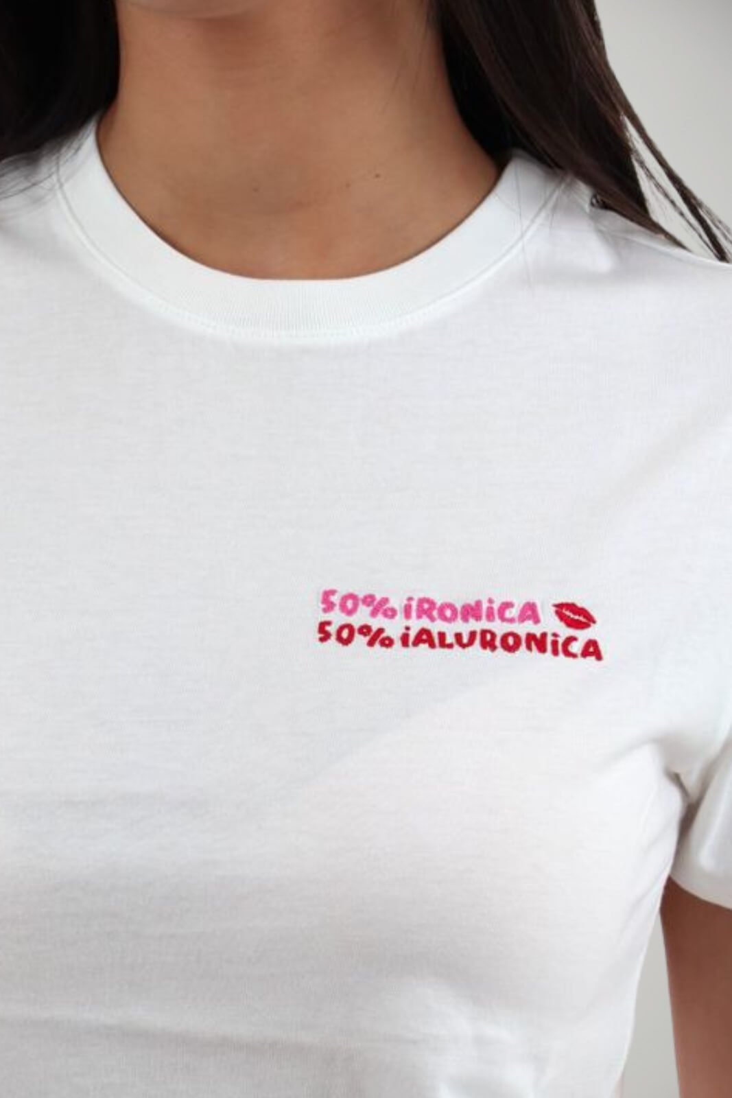 T-shirt da donna MC2 Saint Barth a manica corte con scritta colorata