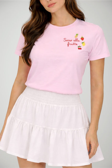 T-shirt da donna MC2 Saint Barth a maniche corte con patch