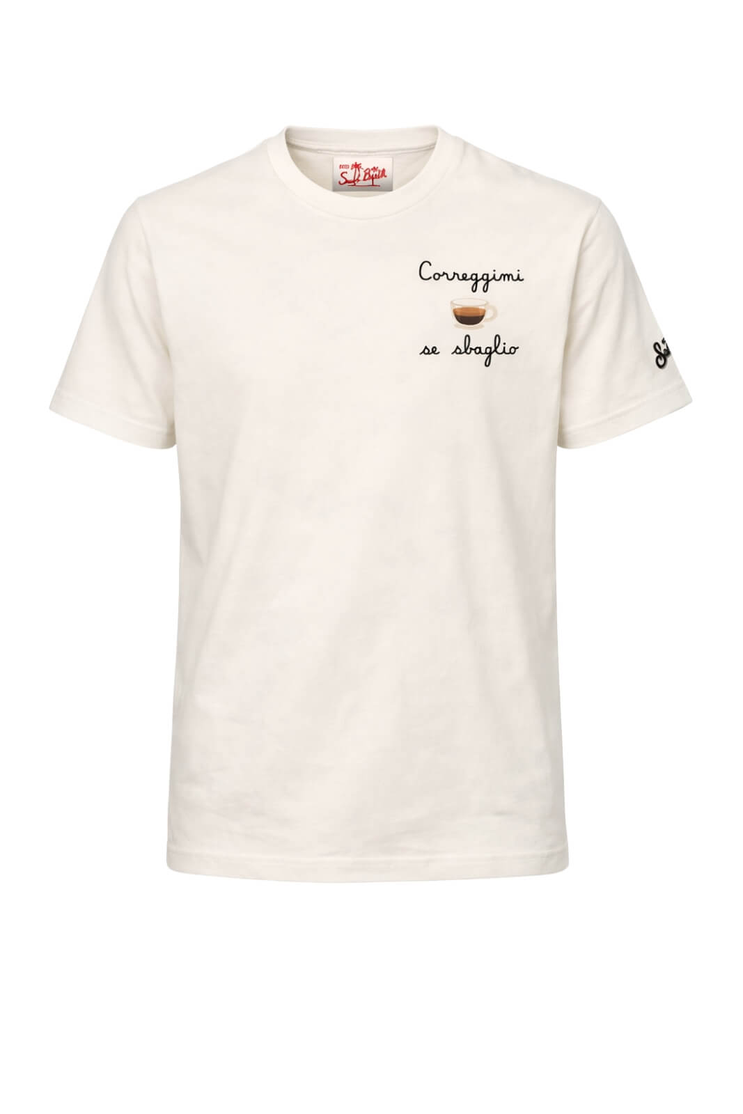 T-shirt da uomo MC2 Saint Barth a maniche corte con ricamo