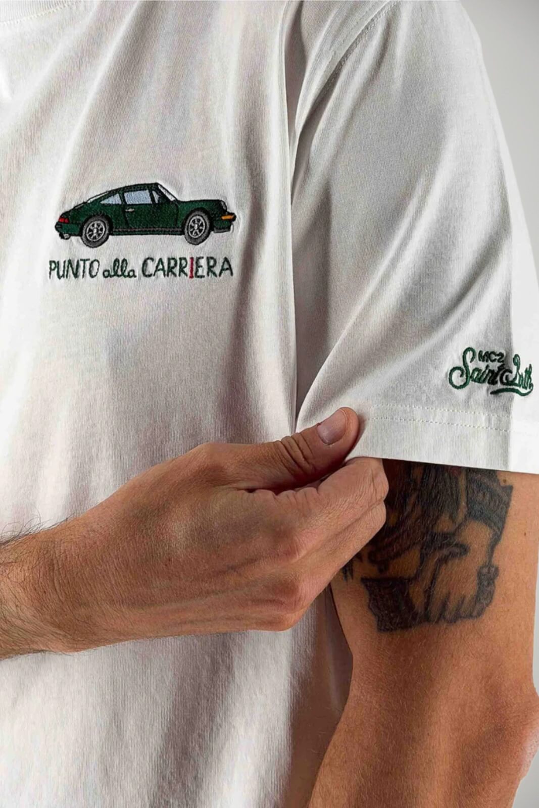 T-shirt da uomo MC2 Saint Barth in cotone a maniche corte