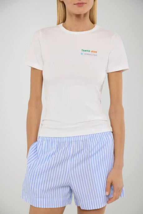 T-shirt da donna MC2 Saint Barth a maniche corte con ricamo