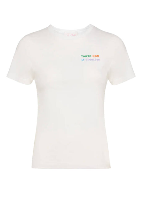 T-shirt da donna MC2 Saint Barth a maniche corte con ricamo