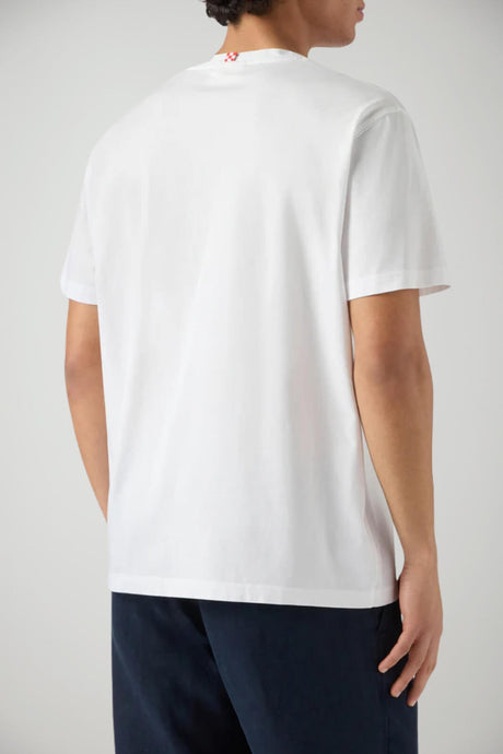 T-shirt da uomo in cotone MC2 Saint Barth a maniche corte con ricamo