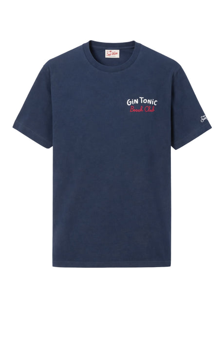T-shirt da uomo a girocollo in cotone MC2 Saint Barth