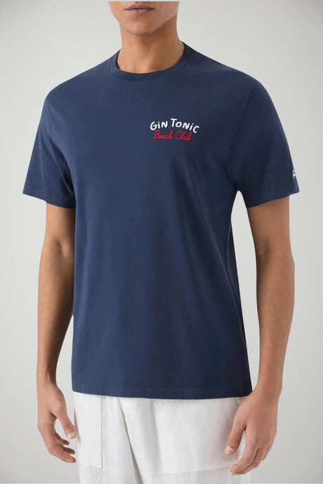T-shirt da uomo a girocollo in cotone MC2 Saint Barth