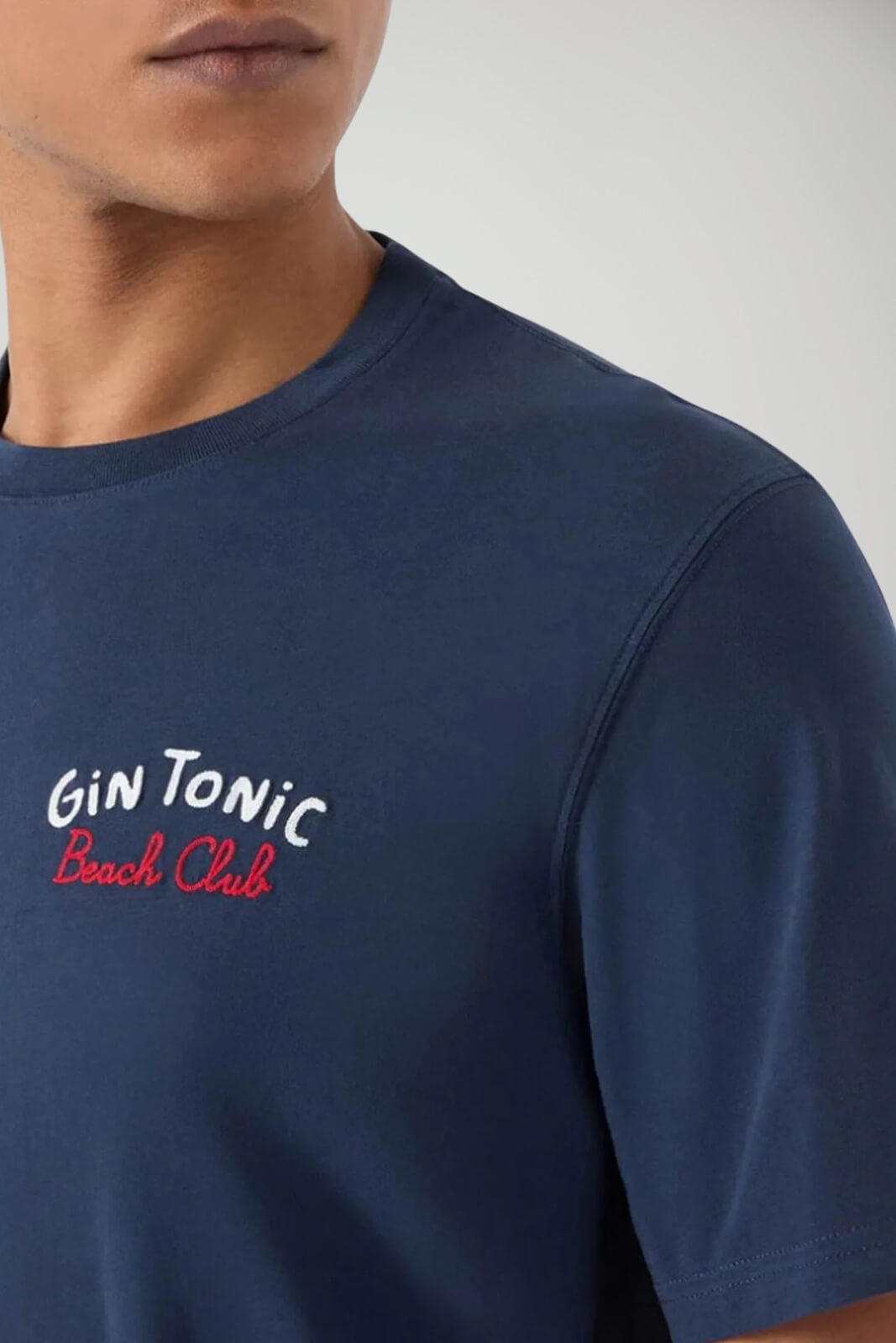 T-shirt da uomo a girocollo in cotone MC2 Saint Barth