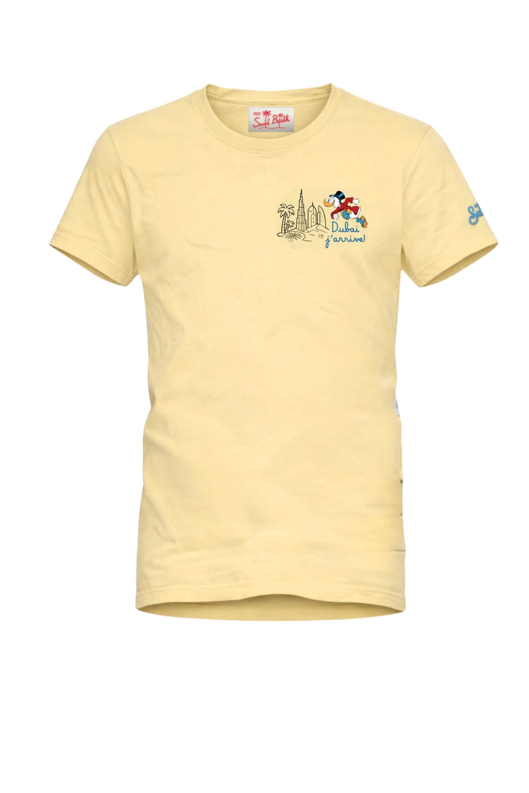 T-shirt da uomo MC2 Saint Barth a maniche corte con ricamo zio Paperone