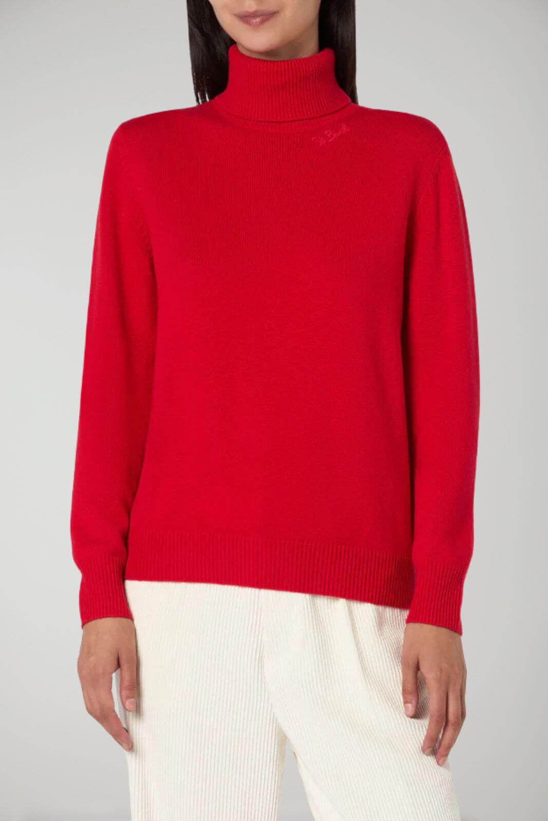 Suéter de cuello alto para mujer MC2 Saint Barth