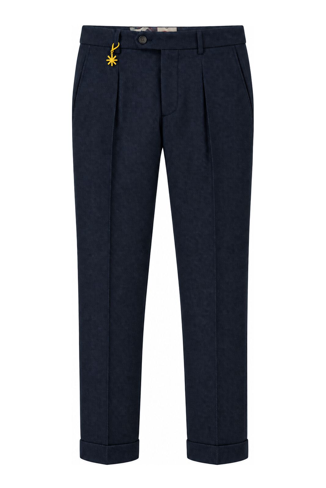 Manuel Ritz Pantaloni Uomo Slim Fit in misto lana