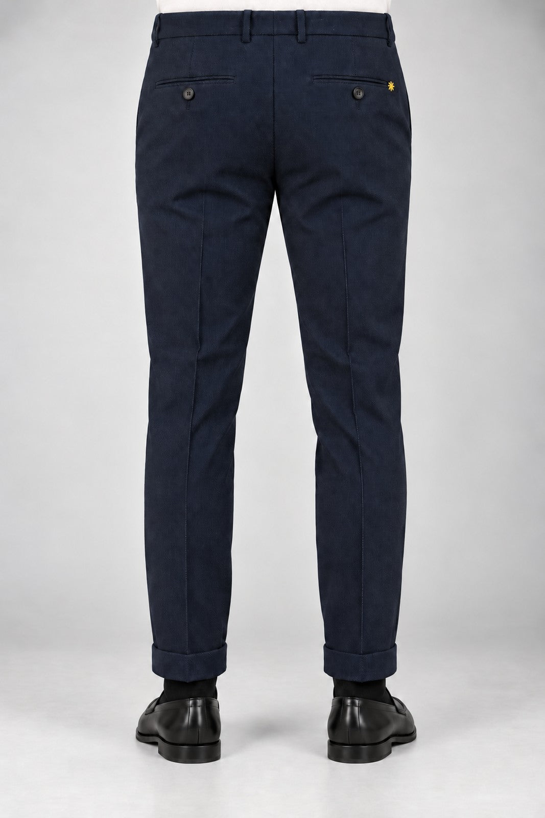 Manuel Ritz Pantaloni Uomo Slim Fit in misto lana