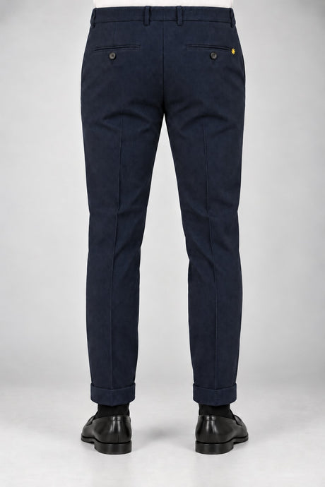 Manuel Ritz Pantaloni Uomo Slim Fit in misto lana