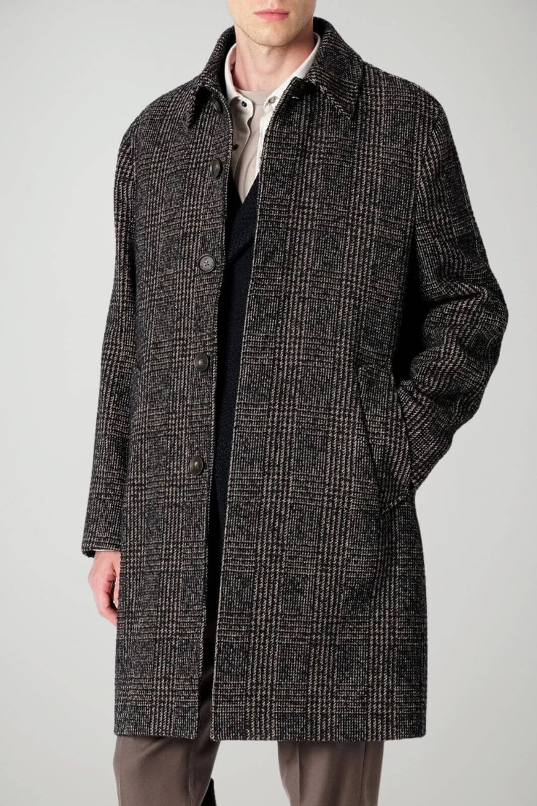 Manuel Ritz Cappotto Uomo in bouclé