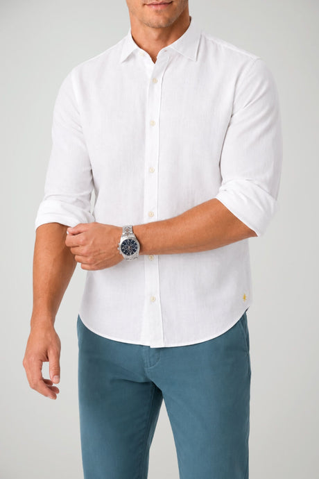 Manuel Ritz Camicia Uomo in Lino e Cotone