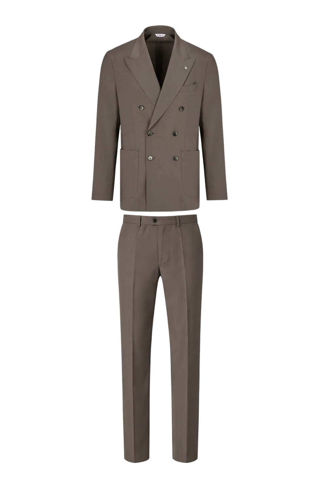 Abito da uomo Manuel Ritz doppiopetto in lana stretch