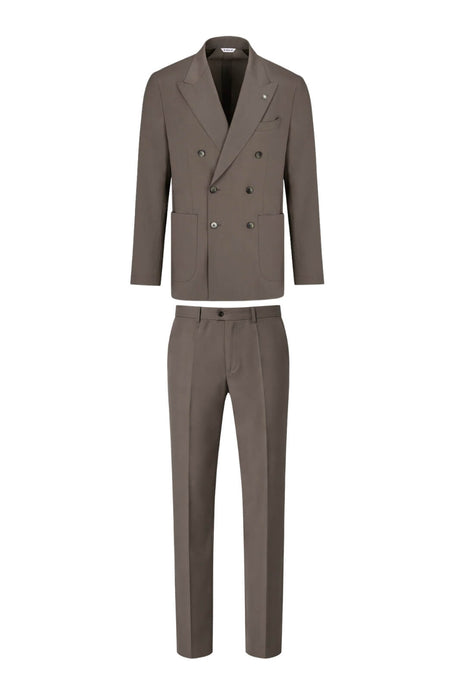 Abito da uomo Manuel Ritz doppiopetto in lana stretch