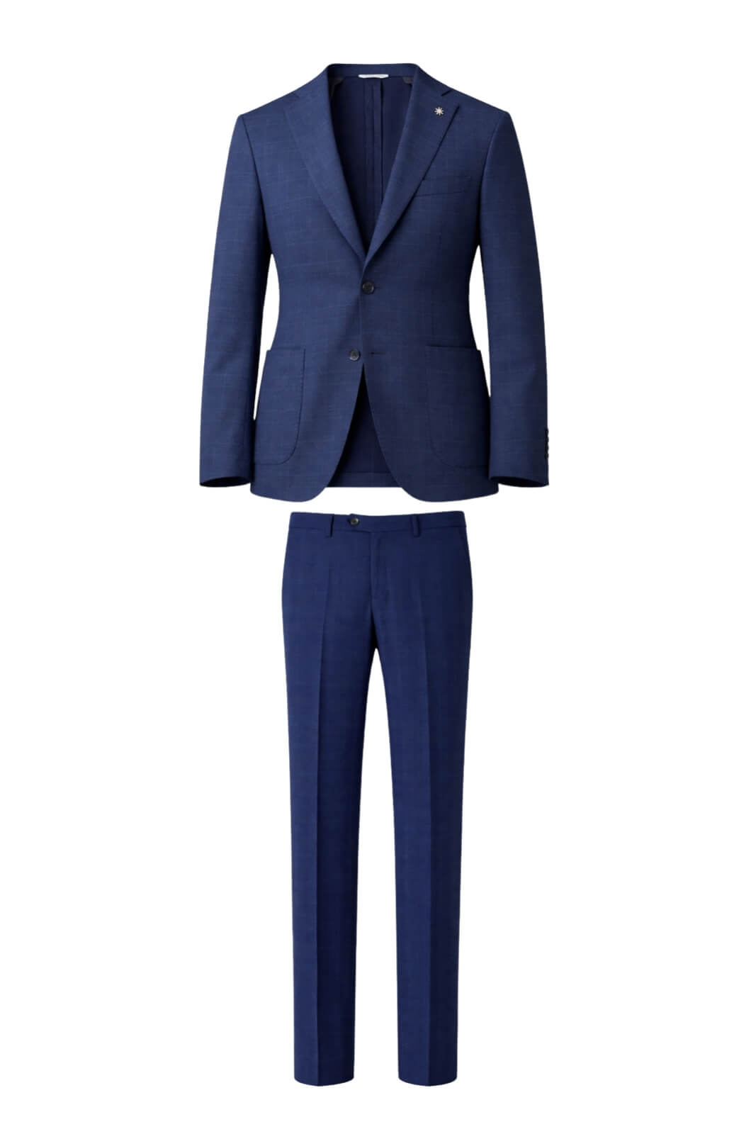 Abito da uomo Manuel Ritz in tweed con giacca monopetto e pantalone coordinato