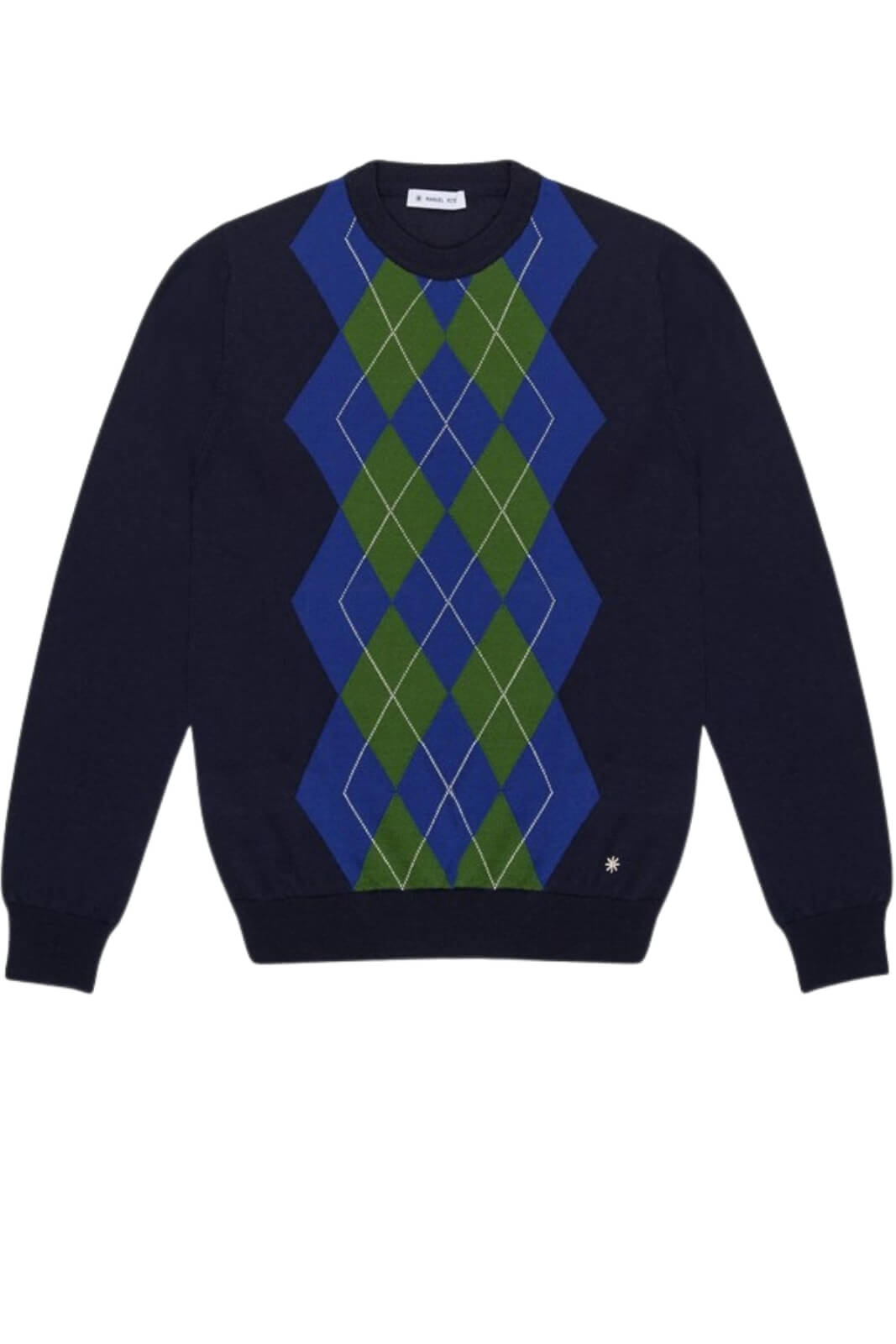 Maglia da uomo in lana a rombi