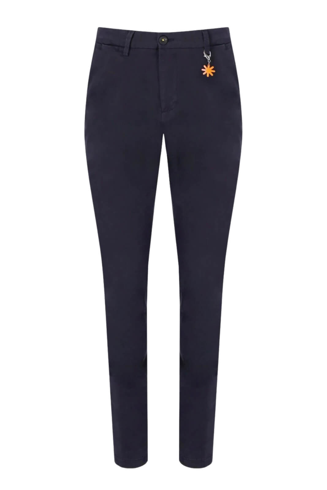 Pantaloni chino da uomo Manuel Ritz skinny fit fronte blu navy