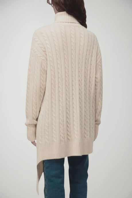 Cardigan da donna Mar de Margaritas a trecce