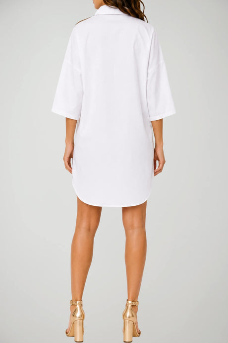 Marci By Gil Santucci Abito Donna Chemisier con Dettagli Dorati