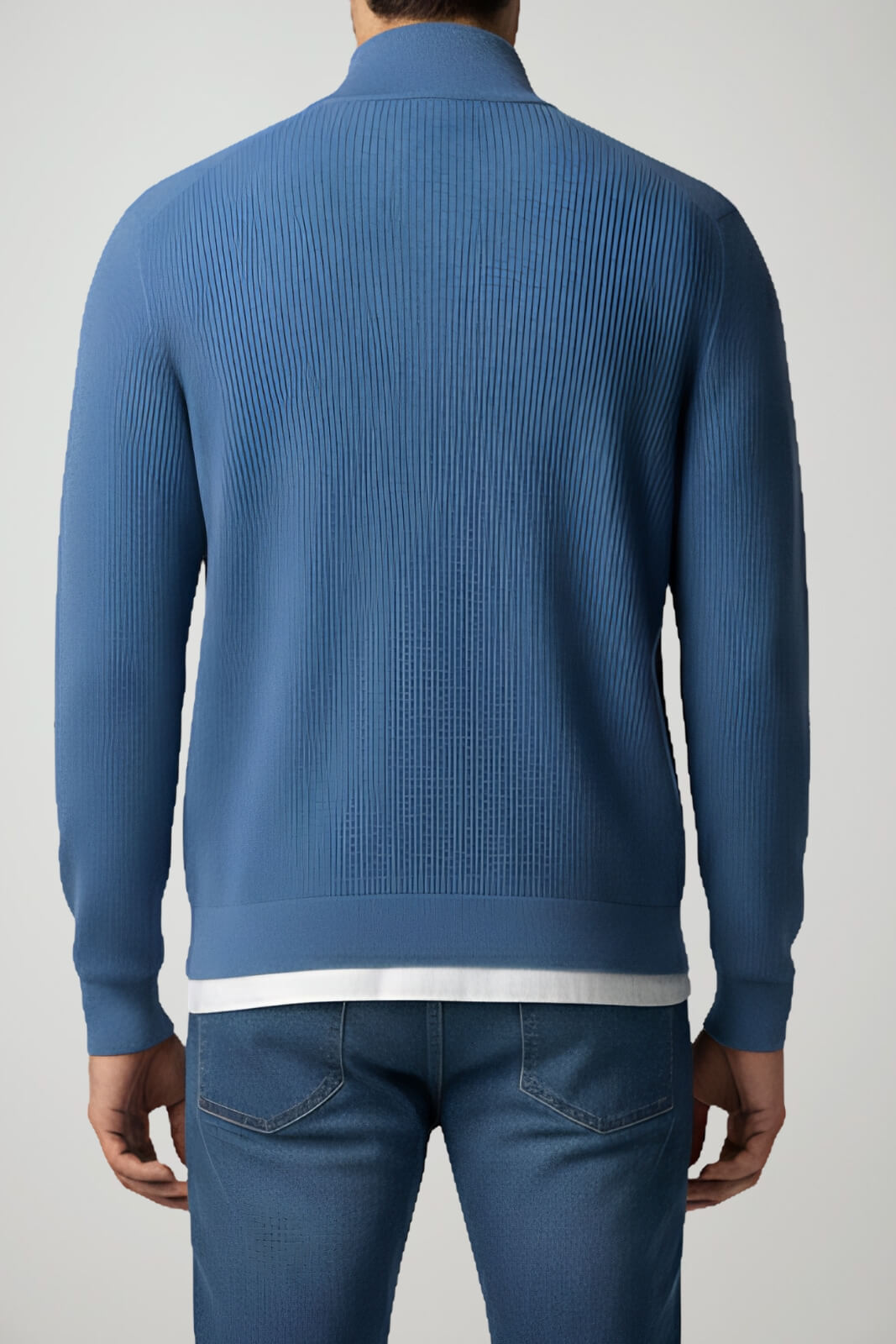 Markup Cardigan Uomo full zip a costina inglese