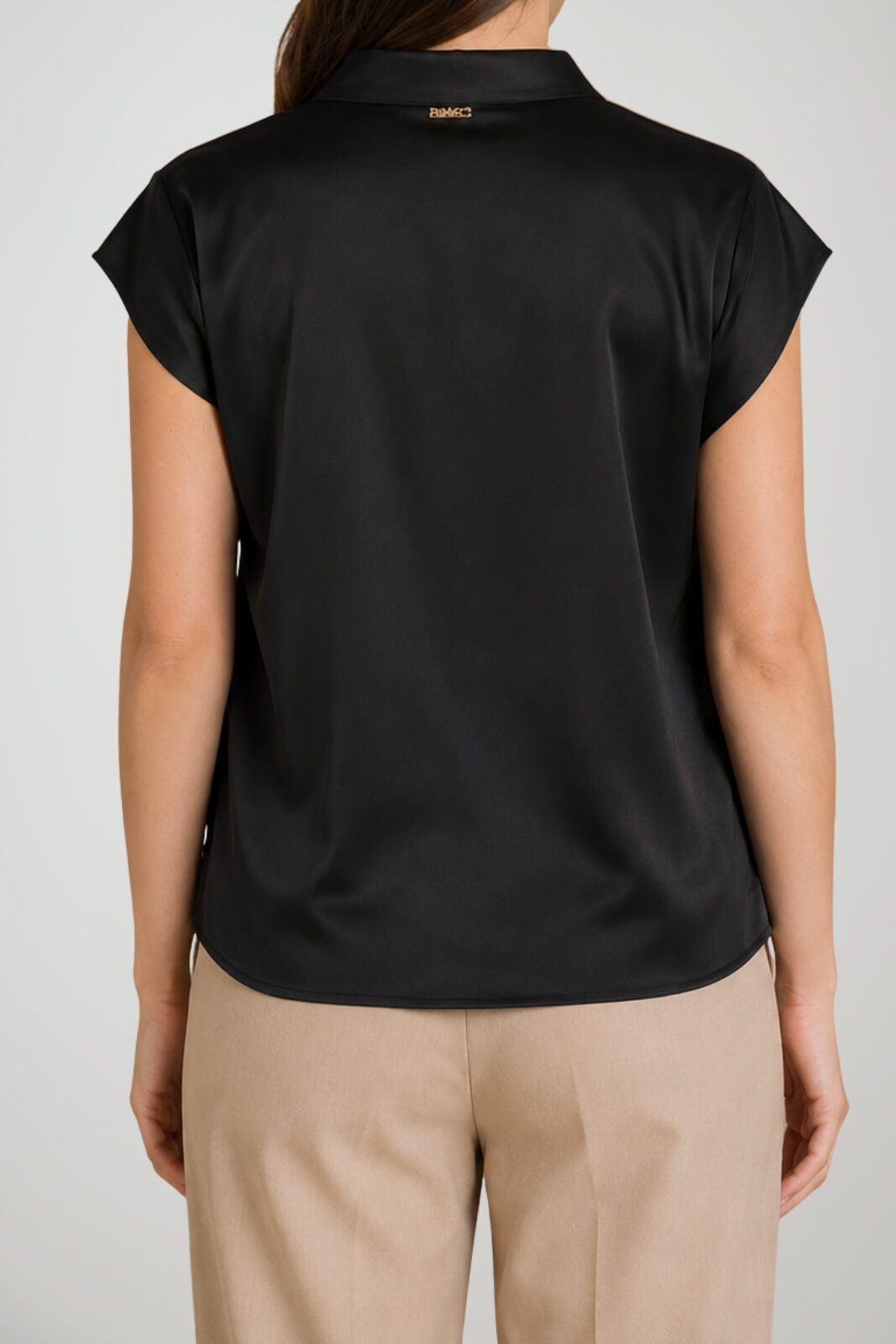 Markup blusa donna in raso con fiocco