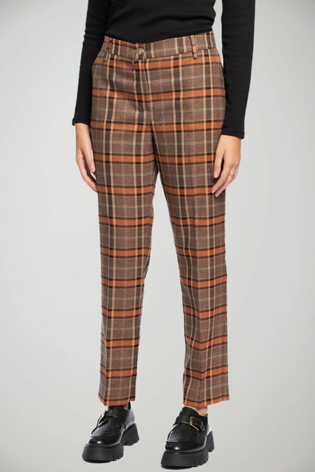 Markup Pantaloni Donna a quadri in flanella