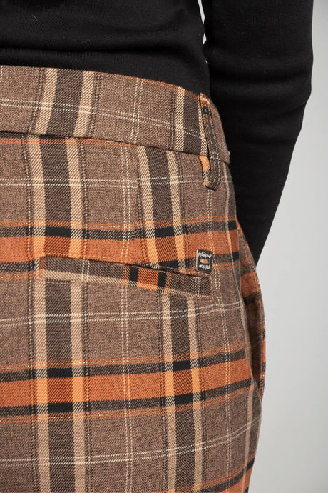 Markup Pantaloni Donna a quadri in flanella