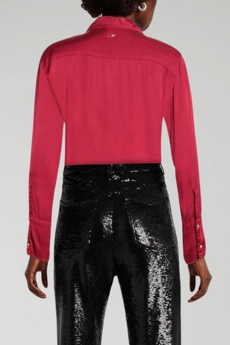 Camicia da donna Mason's con rouches e bottoni centrali retro